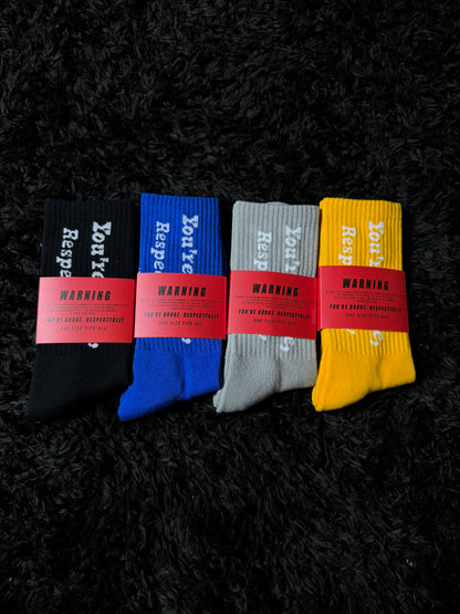 “ You’re Broke, Respectfully.” Gray Socks ( On Hand )